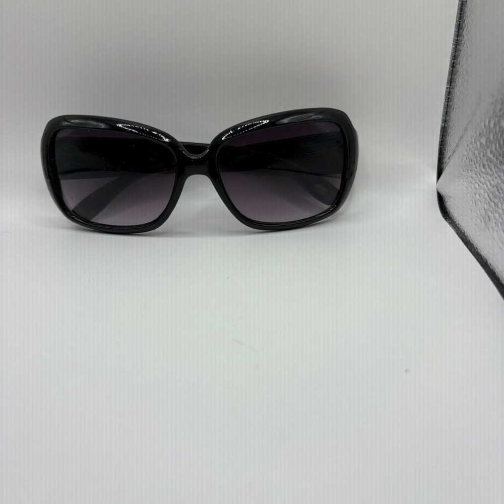 Y2K Fossil black sunglasses with silver accents Glam